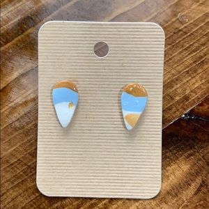 Oasis Stud Clay Earrings